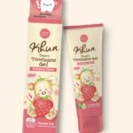 Органическая Детская клубничная зубная паста от 0 до 6 лет KHUN.