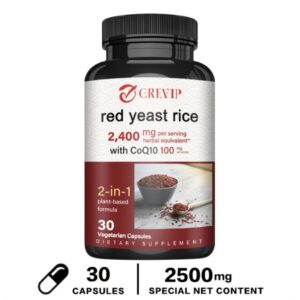 Капсулы из красного дрожжевого риса с CoQ10 усиленная формула 2400 мг Здоровье сердца и выработка энергии