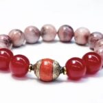 Браслет "Сила Любви" из родонита, рубина, коралла Aroma & More