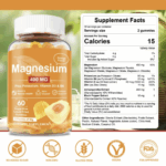 Комплекс с Магнием для улучшения памяти и хорошего сна Magnesium Glycinate Gummy Omilay — изображение 3