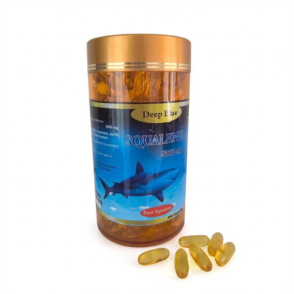 Акулий Сквален Squalene Deep Blue 5000мг 360 капсул (AI main) Акулий Сквален Squalene Deep Blue 5000мг 360 капсул — изображение 1