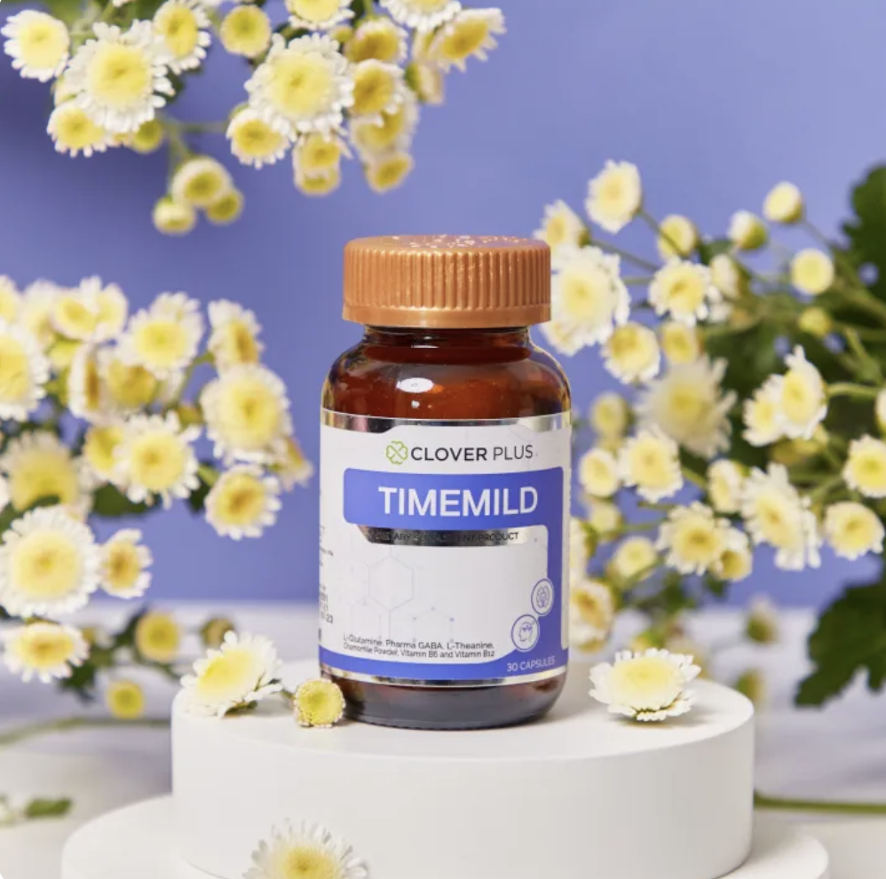 Снимок экрана 2025-11-01 212450 Комплекс для хорошего сна и снижения стресса Clover Plus Timemild L-Glutamine GABA — изображение 1
