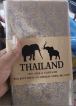 Тайский платок из шелка и кашемира — изображение 2