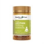 Лецитин для поддержки Печени, Мозга и Нормализации Обмена Веществ Healthy Care Super Lecithin 1200 mg