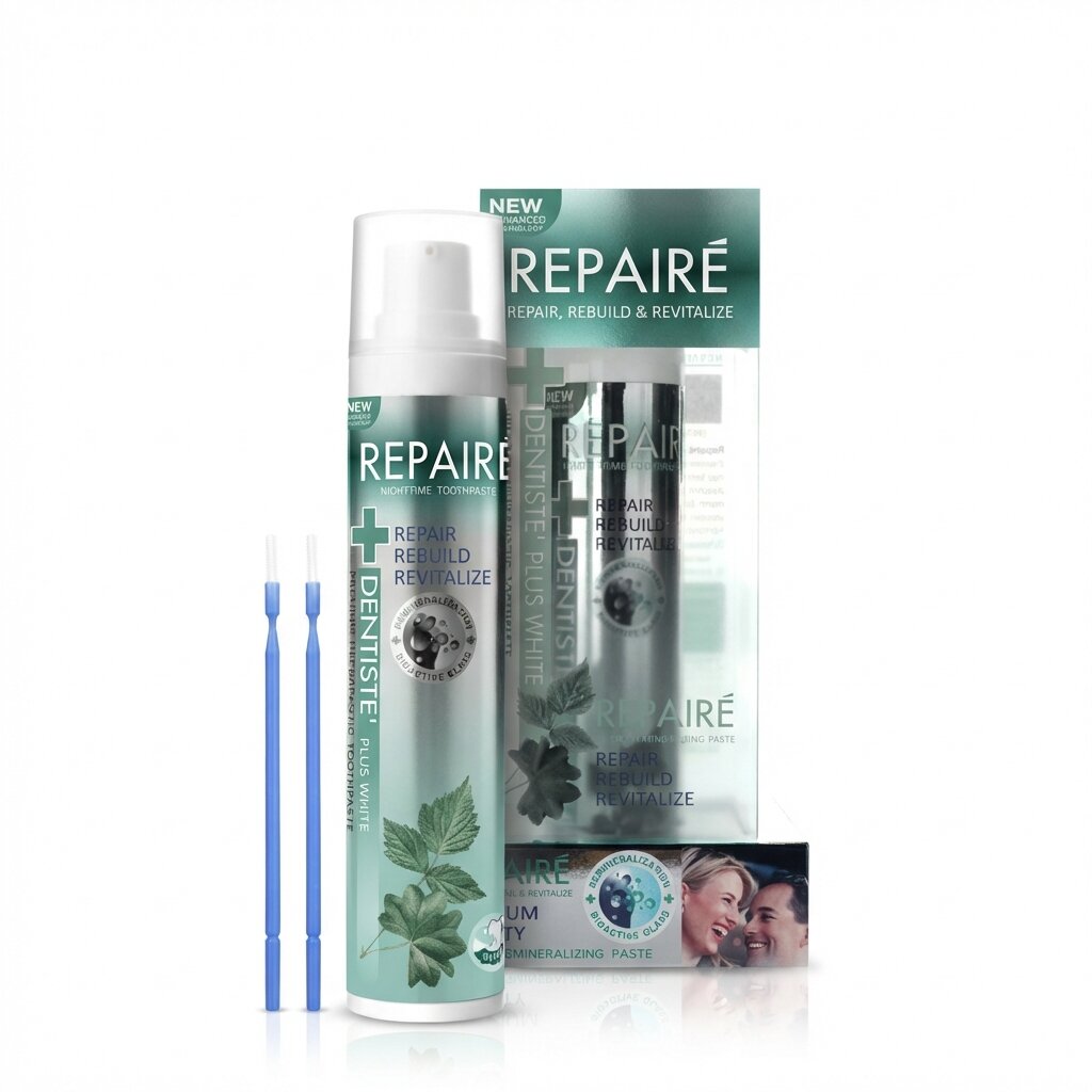 Лечебная паста-сыворотка с щеточками в комплекте Dentiste' Repaire-ReX3 (AI main) Лечебная паста-сыворотка с щеточками в комплекте Dentiste' Repaire-ReX3 — изображение 1