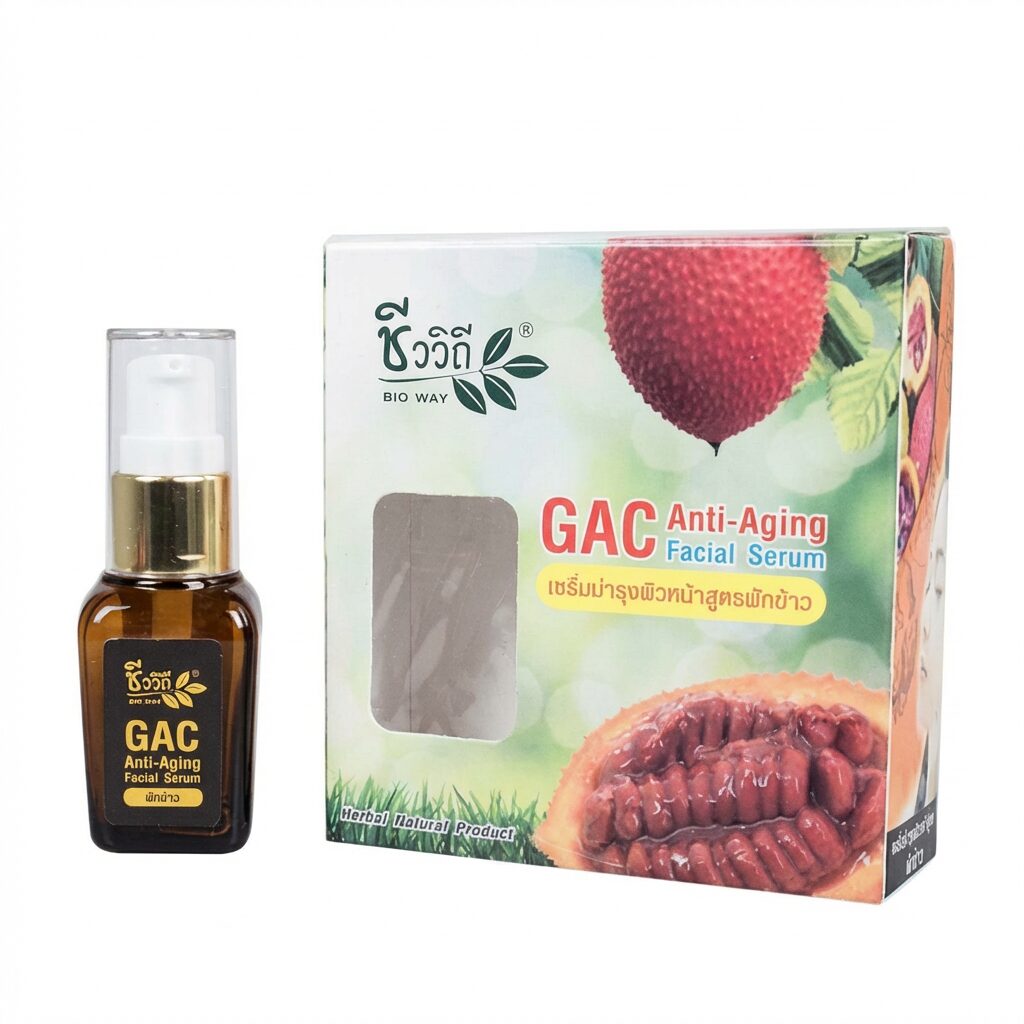 Сыворотка омолаживающая С Момордикой Bio Way Gac Anti Aging Facial Serum. (AI main) Сыворотка омолаживающая С Момордикой Bio Way Gac Anti Aging Facial Serum. — изображение 1
