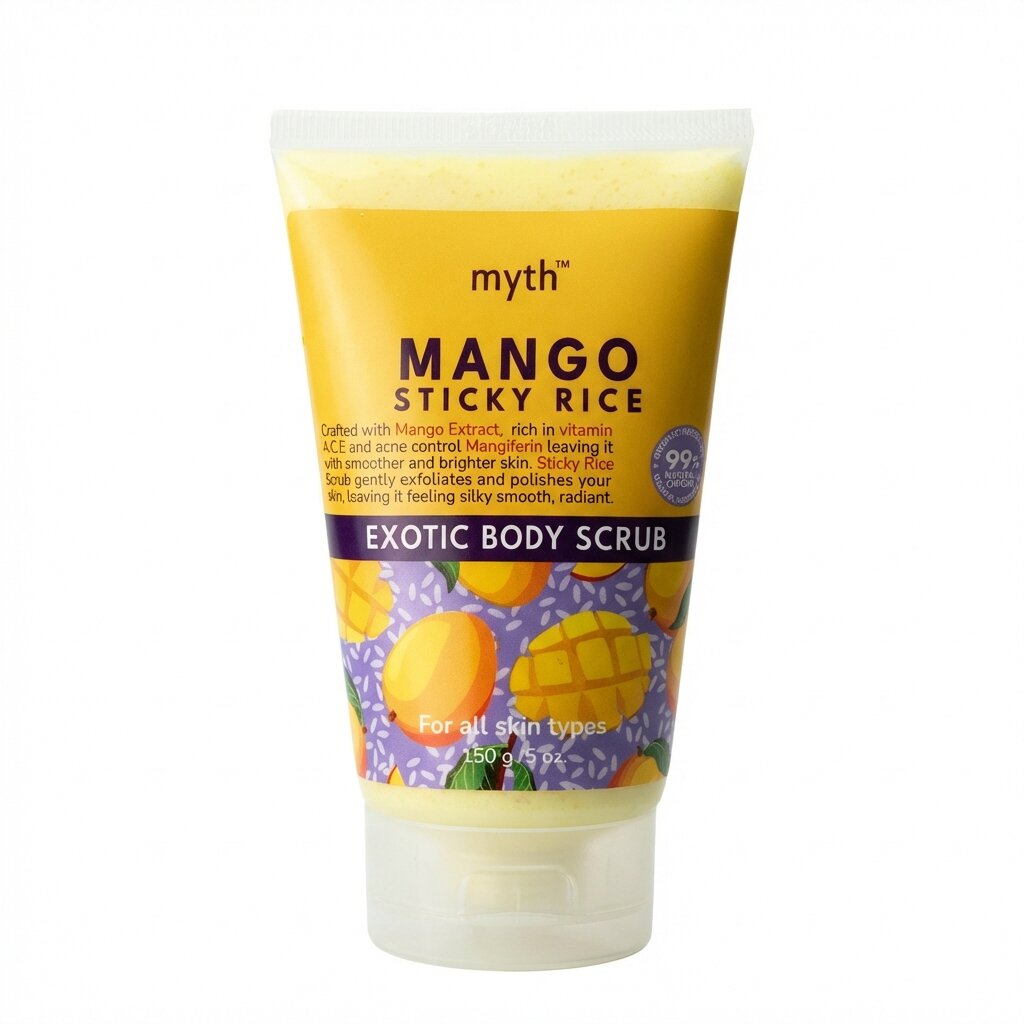 Скраб для тела Манго стики райз органический (Myth). (AI gallery) Скраб для тела Манго стики райз органический (Myth). — изображение 1