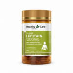 Лецитин для поддержки Печени, Мозга и Нормализации Обмена Веществ Healthy Care Super Lecithin 1200 mg