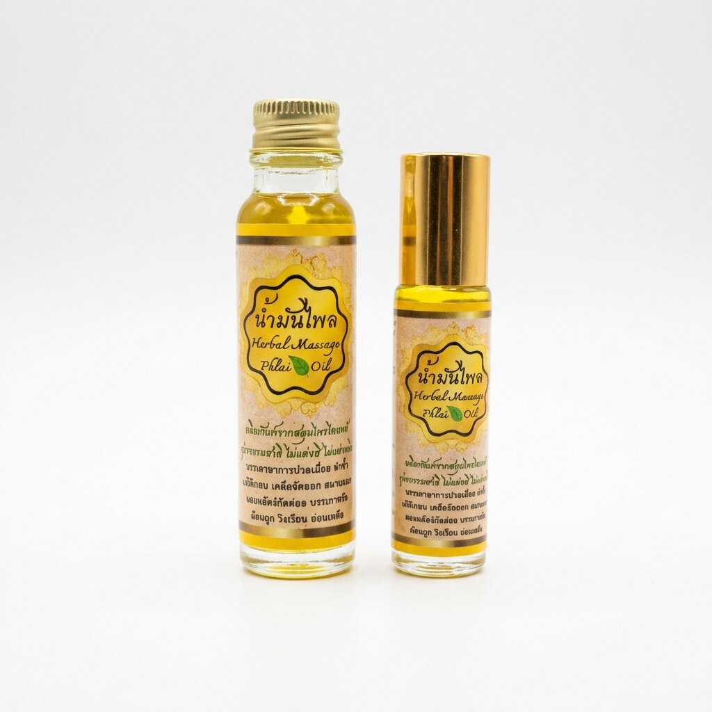 Масло Plai от болей для снятия мышечного напряжения и устранения отеков с роликовым аппликатором (AI gallery) Масло Plai от болей для снятия мышечного напряжения и устранения отеков с роликовым аппликатором — изображение 1