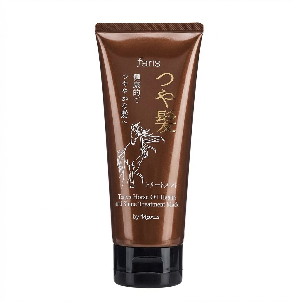 Лечебная Маска от выпадения волос Faris by Naris Tsuya Horse Oil Health and Shine Treatment Mask (AI main) Лечебная Маска для восстановления волос Faris by Naris Tsuya Horse Oil Health and Shine Treatment Mask — изображение 1