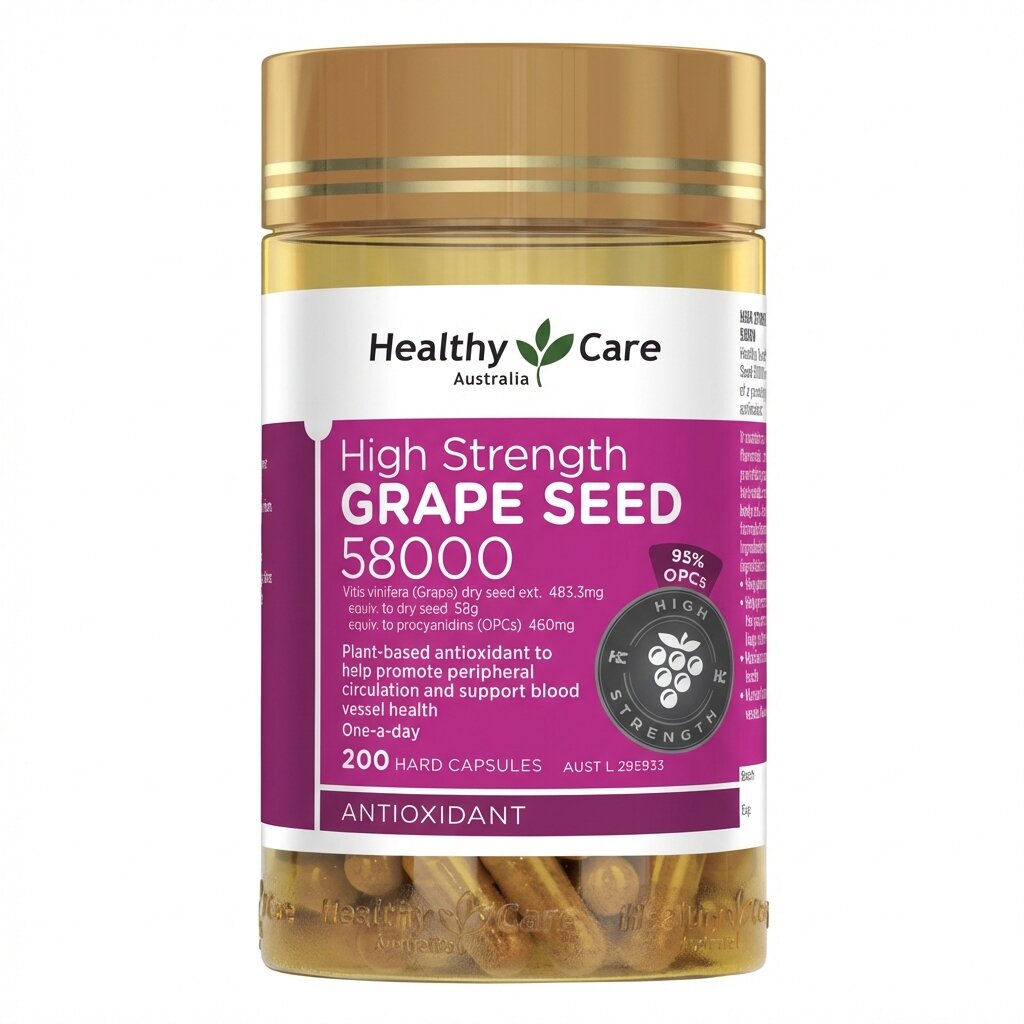 Экстракт Виноградной Косточки для здоровья Сосудов и Сердца (Grape Seed Healthy Care) (AI main) Экстракт Виноградной Косточки для здоровья Сосудов и Сердца (Grape Seed Healthy Care) — изображение 1