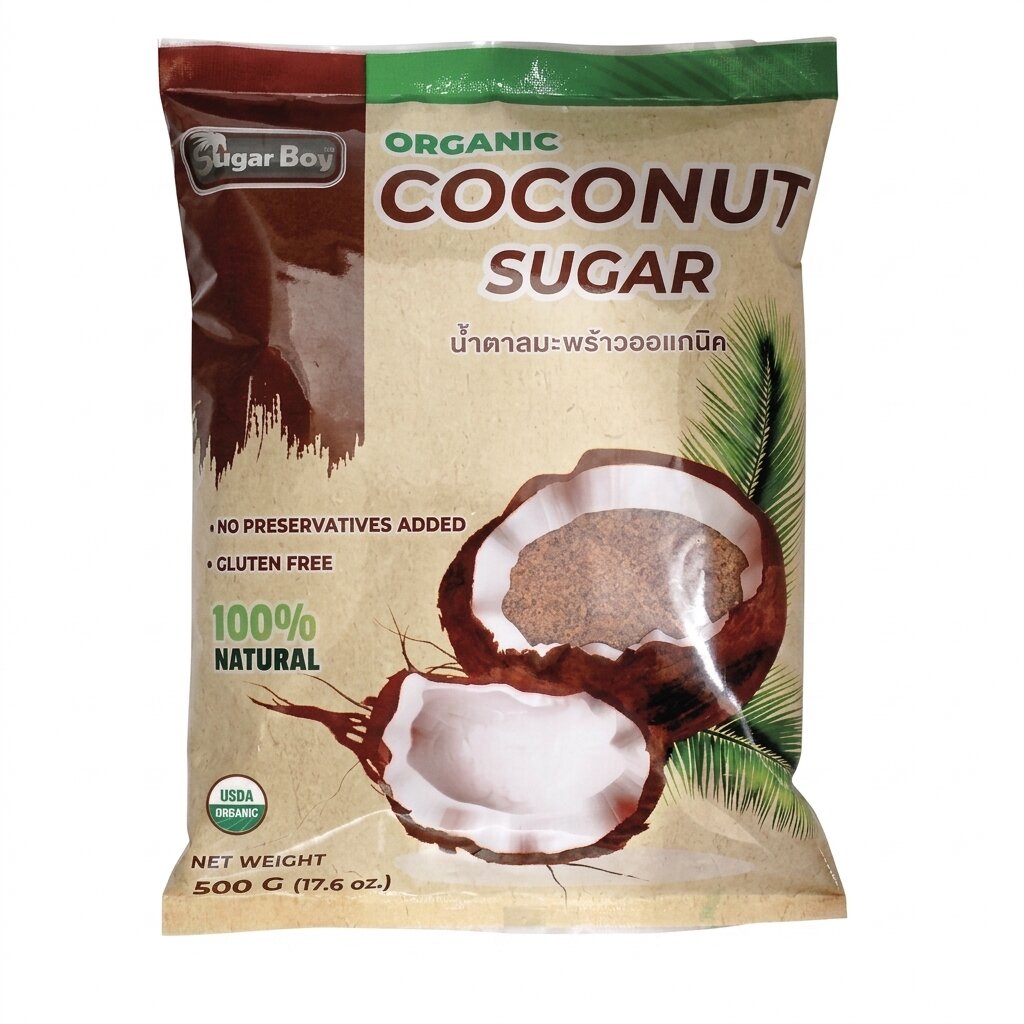 Органический сахар из цветков кокосовой пальмы (темный) Sugar Boy Organic (AI main) Органический сахар из цветков кокосовой пальмы (темный) Sugar Boy Organic — изображение 1