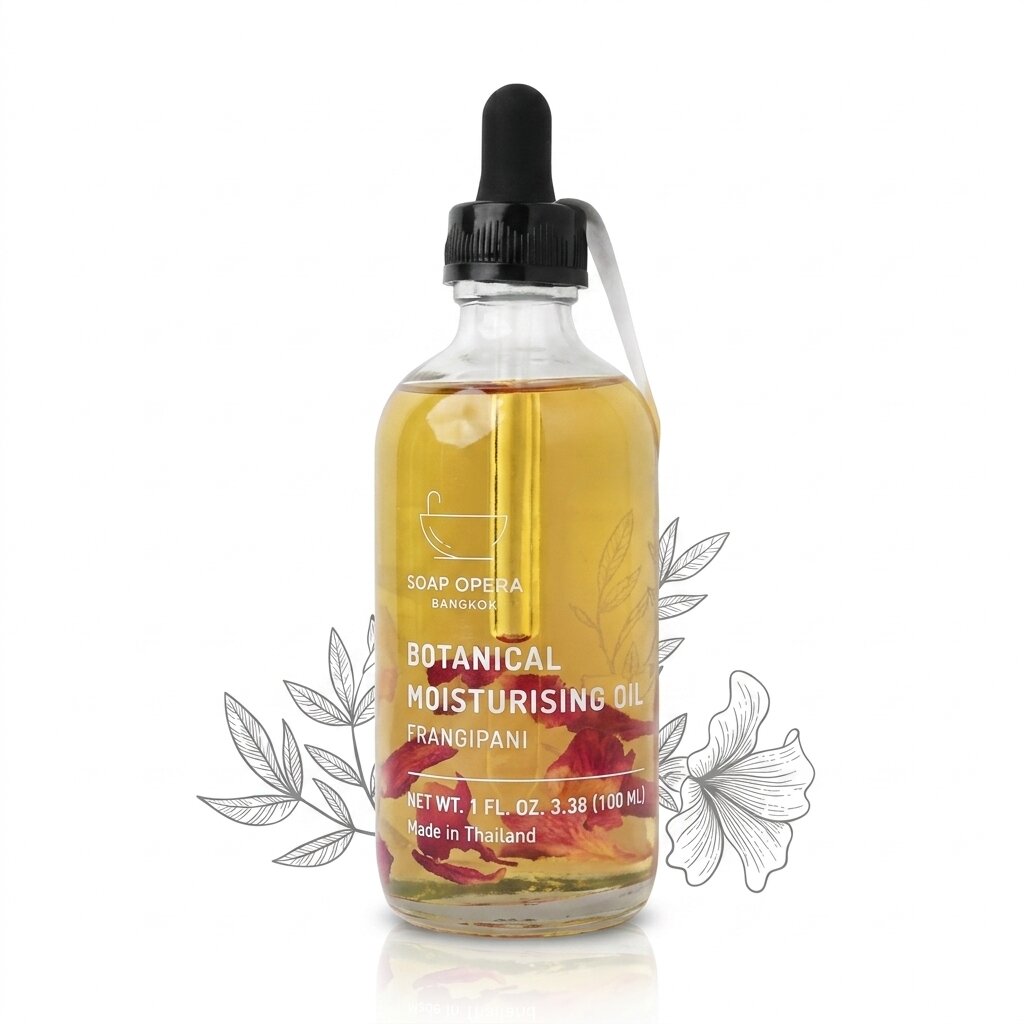 Увлажняющее масло для тела с Франжипани премиум органик Botanical Moisturizing Body Oil Soap Opera (AI main) Увлажняющее масло для тела с Франжипани премиум органик Botanical Moisturizing Body Oil Soap Opera — изображение 1